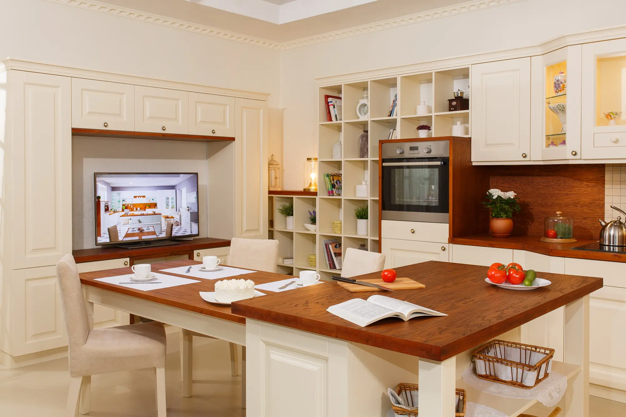 Кухня массив сосны Зефир (цена за п/м)