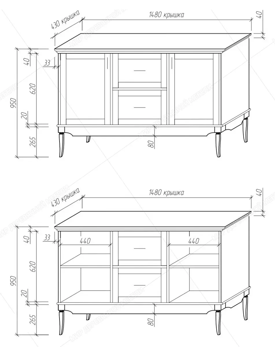 Комод в гостиную "Римини"