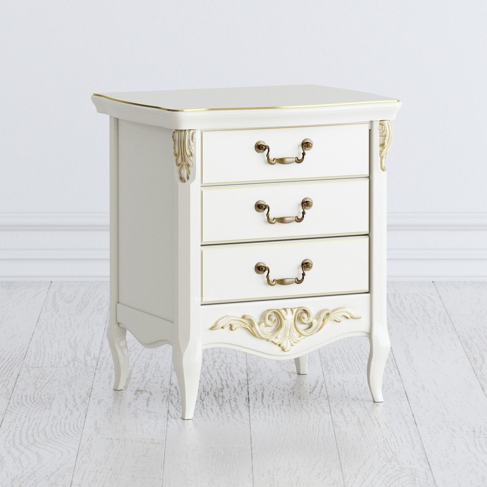 Прикроватная тумба 3 ящика 