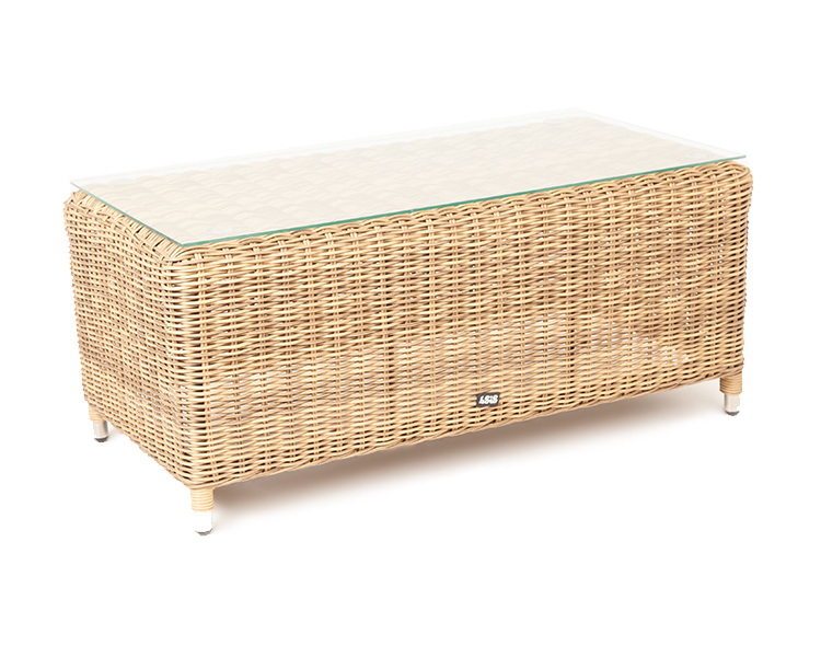 "Копаннини" столик журнальный из искусственного ротанга, цвет соломенный