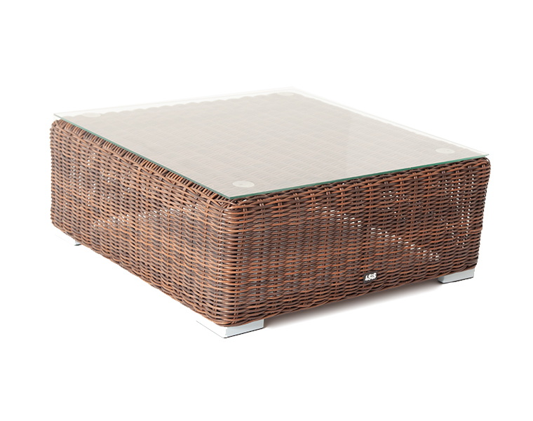 "Лунджи" журнальный столик плетеный, цвет коричневый