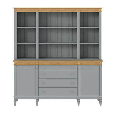 Буфет "Ольса" 400/424 (серый 7042/антик 24)